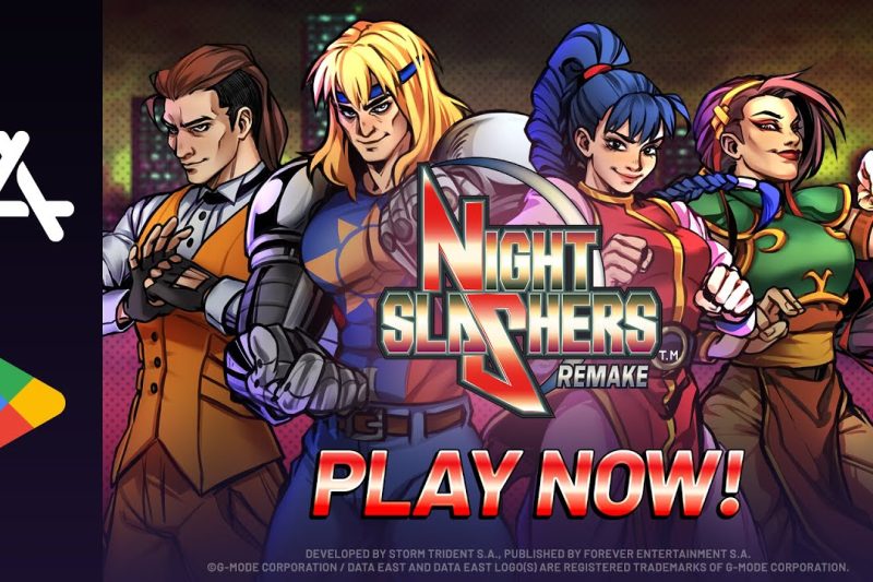 Возвращение Легенды: Классический Аркадный Боевик Night Slashers: Remake Теперь на Мобильных Устройствах!