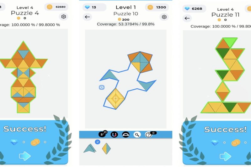 Polygon Mayhem: увлекательная головоломка, где фигуры оживают в 3D